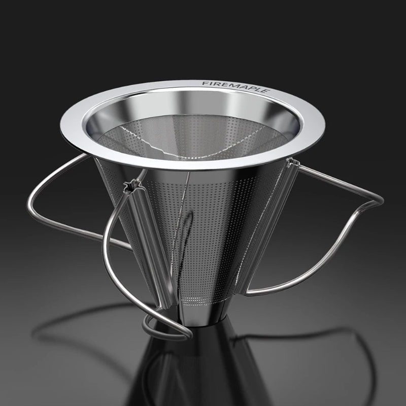 Fire Maple Antarcti Foldable Coffee Filter Reusable Double Layer Outdoor Portable Pour over Coffee Dripper 304 Stainless Steel