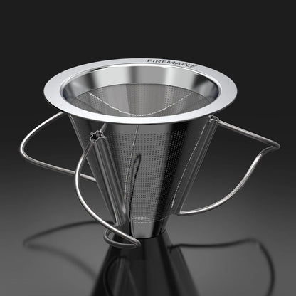 Fire Maple Antarcti Foldable Coffee Filter Reusable Double Layer Outdoor Portable Pour over Coffee Dripper 304 Stainless Steel
