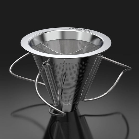 Fire Maple Antarcti Foldable Coffee Filter Reusable Double Layer Outdoor Portable Pour over Coffee Dripper 304 Stainless Steel
