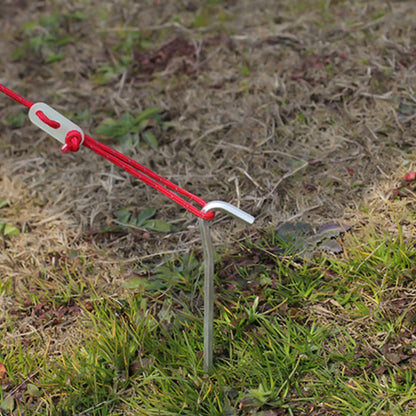 Tent Pegs - Aluminium Tent Stakes Pegs with Hook - 7’’ Hexagon Rod Stakes Nail Spike Garden Stakes Camping Pegs for Pitching Camping Tent, Canopies