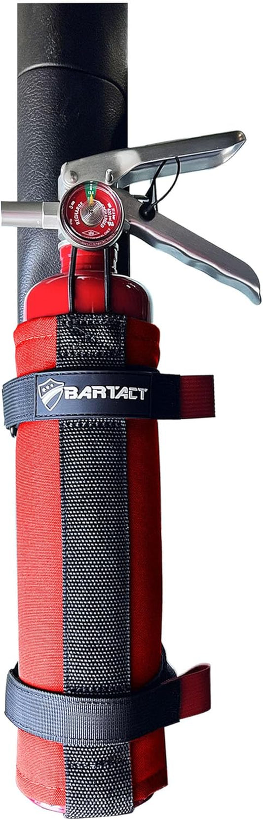 - 2.5 Lb Roll Bar Fire Extinguisher Mount for Vehicle Holder, Adjustable Fire Extinguisher Holder Mount, US Made Universal Vehicle Fire Extinguisher Holder Fits All Roll Bars (Red)