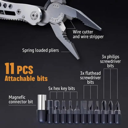 Multitool 24-In-1 Multitools Pliers with ​Professional Multi-Tool for Survival Camping and Hunting Gifts for Men Dad Hus Band