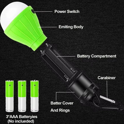 Portable Camping Light Tent Lamp Super Bright Lantern Bulb Emergency Lights Camping Accessories for Backpacking Hiking Camping