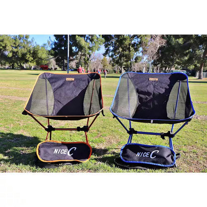 Camping Chair, Ultralight Camping Chair, Beach Chair, Collapsible Folding Chair with Carry Bag (1-Pack Orange)