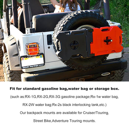 RX-DLX-PM Portable Combination Lock - Rotopax Water Lock - Dual Locking Mechanism for Gas Cans - Compatible with Standard Pack Mount Fuel & Gas Can & Water Pack 2Pcs
