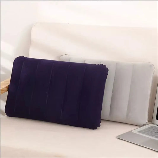Inflatable Air Pillow Bed Sleeping Camping Pillow Cushion Portable Ultralight Travel Beach Plane Head Rest Support Pillows