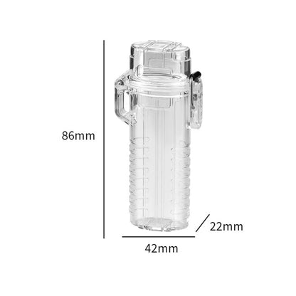 Multifunctional Waterproof Cigarettes Case Transparent Waterproof Cigarette Case Waterproof Lighter Case Smoker Accessories