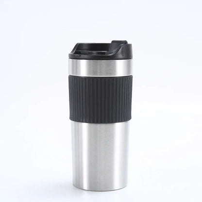 Portable Coffee Maker French Press Insulated Mug with Double Walled Insulated Vacuum Coffee Tea Thermos Mug for Travel Outdoor