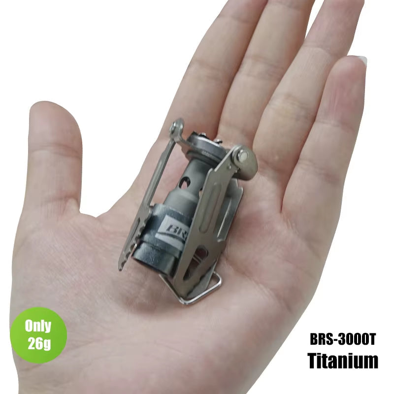 Outdoor Gas Stove Mini Camping Gas Burner 25G Ultralight Titanium Picnic Hiking Cooking Stove Survival Furnace -3000T