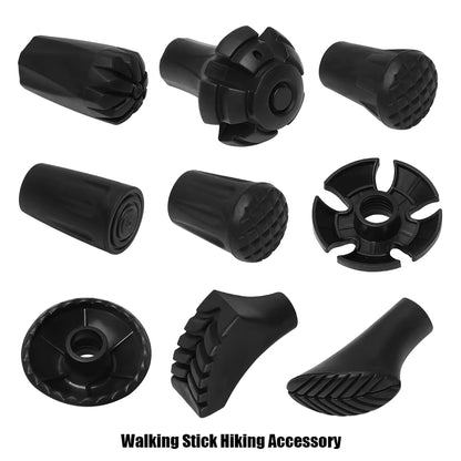 2021 Hot Sales 1 Pcs New Black Nordic Walking Poles Trek Pole Nordic Style Crutch 9 Styles Walking Stick Hiking Accessories
