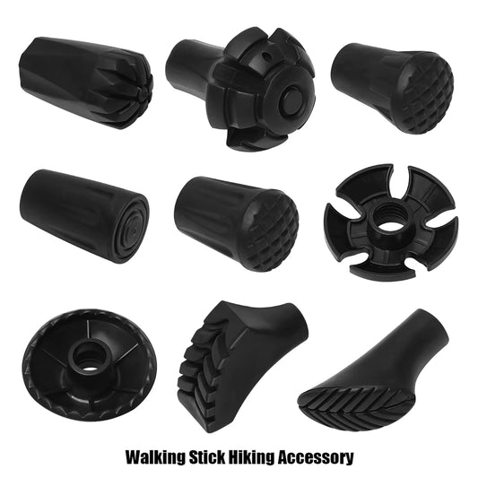 2021 Hot Sales 1 Pcs New Black Nordic Walking Poles Trek Pole Nordic Style Crutch 9 Styles Walking Stick Hiking Accessories