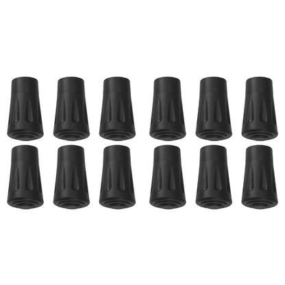 6/12Pcs Non-Slip Trekking Sticks Protector Cap Tip Walking Stick Bottom Pads Cover Buffer Lightweight for Climbing Hiking