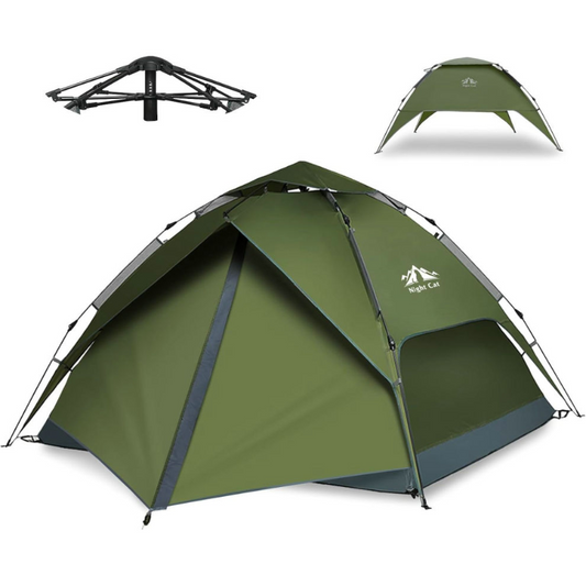 3-4 Person Pop up Tent - Easy Setup Instant Tent for Camping and Hiking