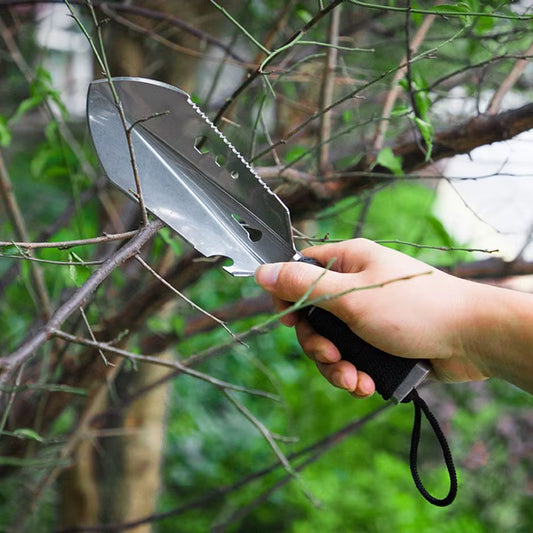 Multifunctional Portable Outdoor Shovel for Survival, Camping, Hiking, and Gardening