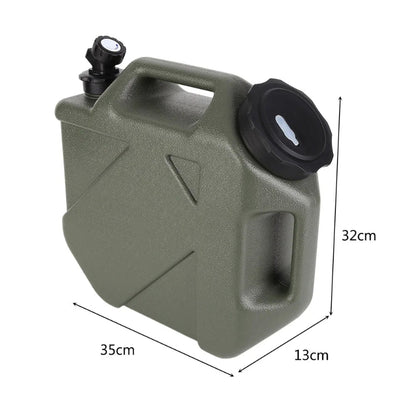 10/12L Camping Water Container Outdoor Water Bucket Large Capacity Portable Water Bag Detachable Faucet Picnic Drive Water Tank