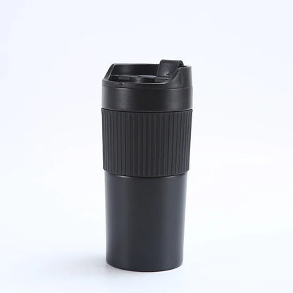 Portable Coffee Maker French Press Insulated Mug with Double Walled Insulated Vacuum Coffee Tea Thermos Mug for Travel Outdoor