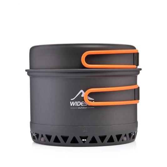 Camping 1.3L 2.3L Cookware Outdoor Cooking Set Heat Cooker Travel Tableware Pot Kettle Tourist Kitchen Utensil Equipment