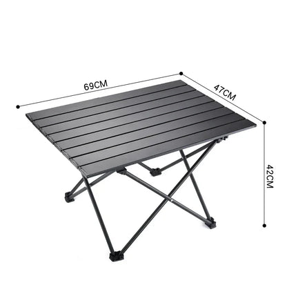 Folding Camping Table, Modern Chicken Rolls Design, Picnic Table, Hiking Backpack Storage, Outdoor Furniture, Folding Table