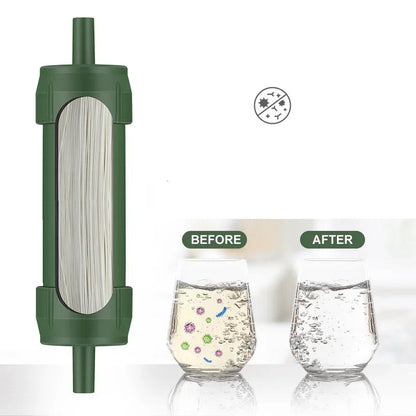 Outdoor Mini Water Filter Straw Camping Purification Portable Hiking Water Purifier for Survival or Emergency Supplies