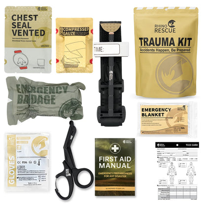 Trauma Kit,Combat Survival Gear Medical Kit,Tactical for Emergency First Aid, IFAK Refill Supplies