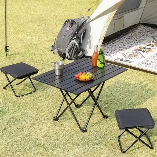 Folding Camping Table, Modern Chicken Rolls Design, Picnic Table, Hiking Backpack Storage, Outdoor Furniture, Folding Table